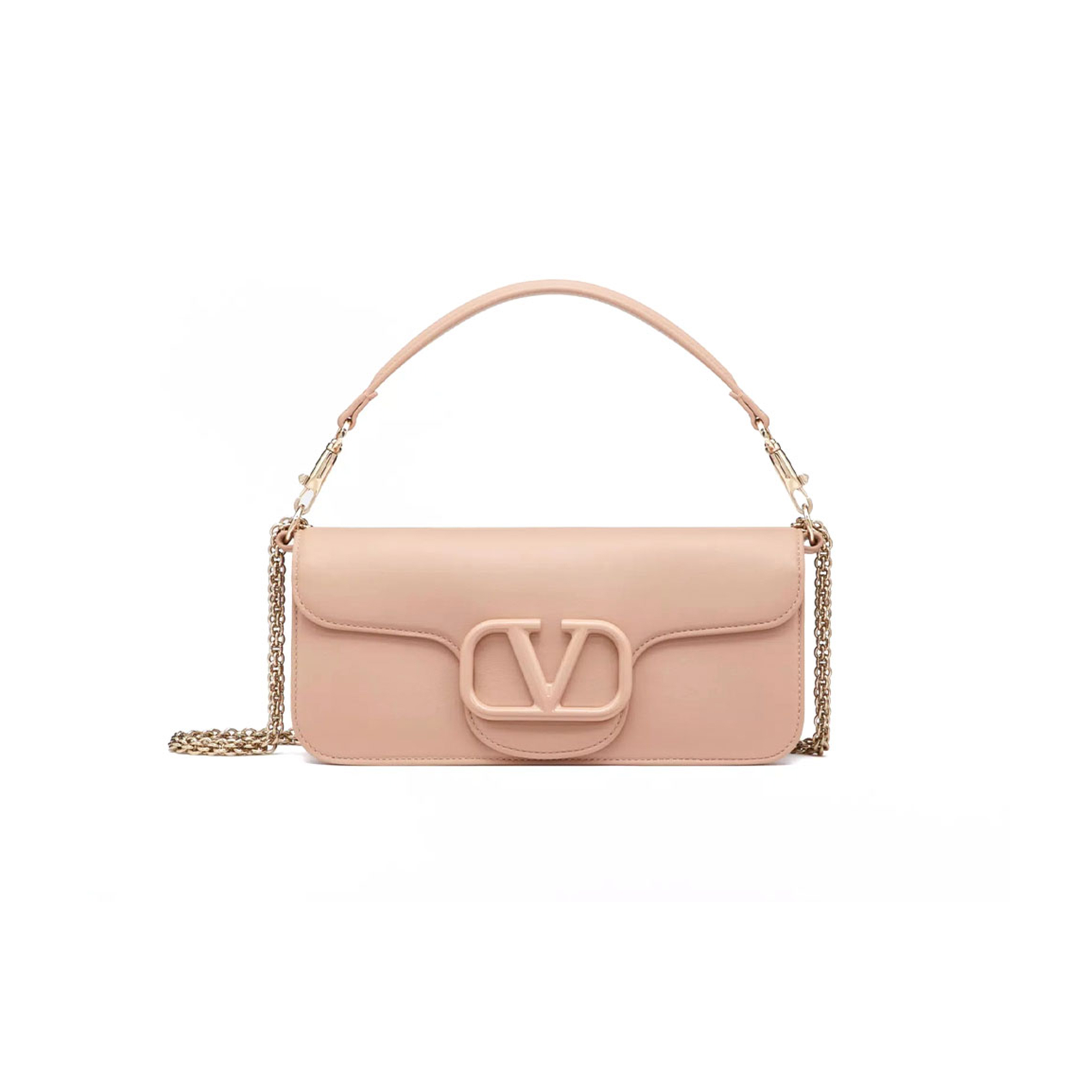 VALENTINO GARAVANI LOCÒ CALFSKIN SHOULDER BAG 5W2B0K30IYS_GF9 (27*13*6cm)